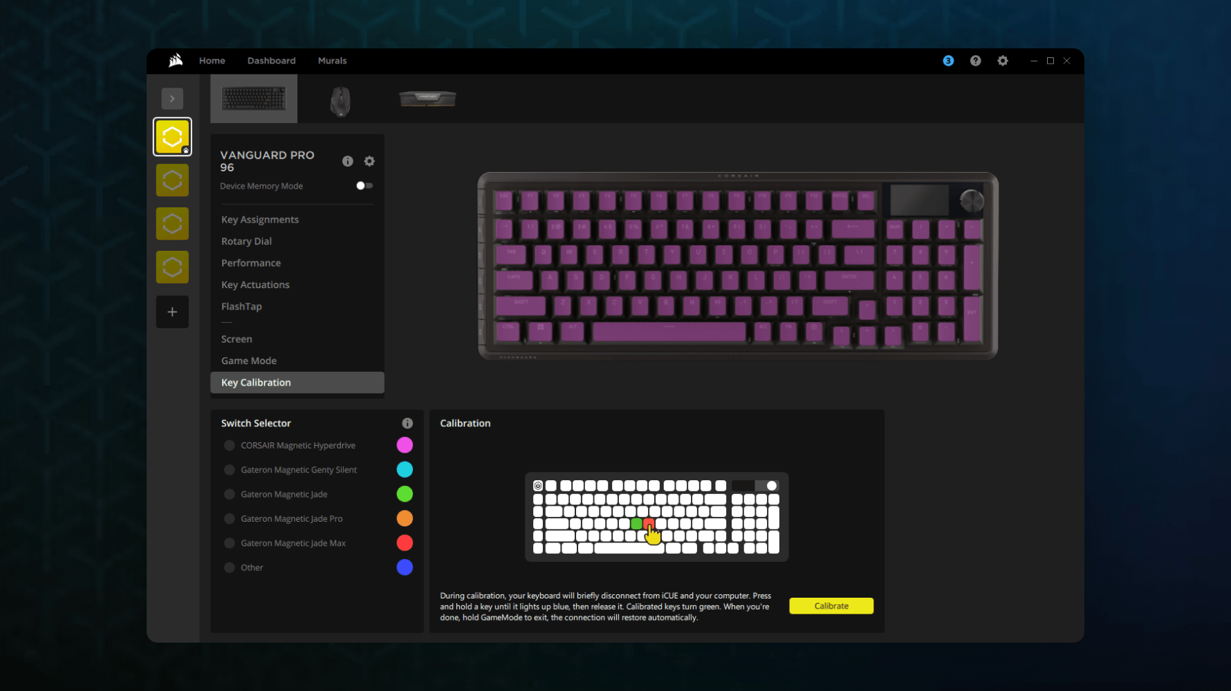 Comprehensive device settings