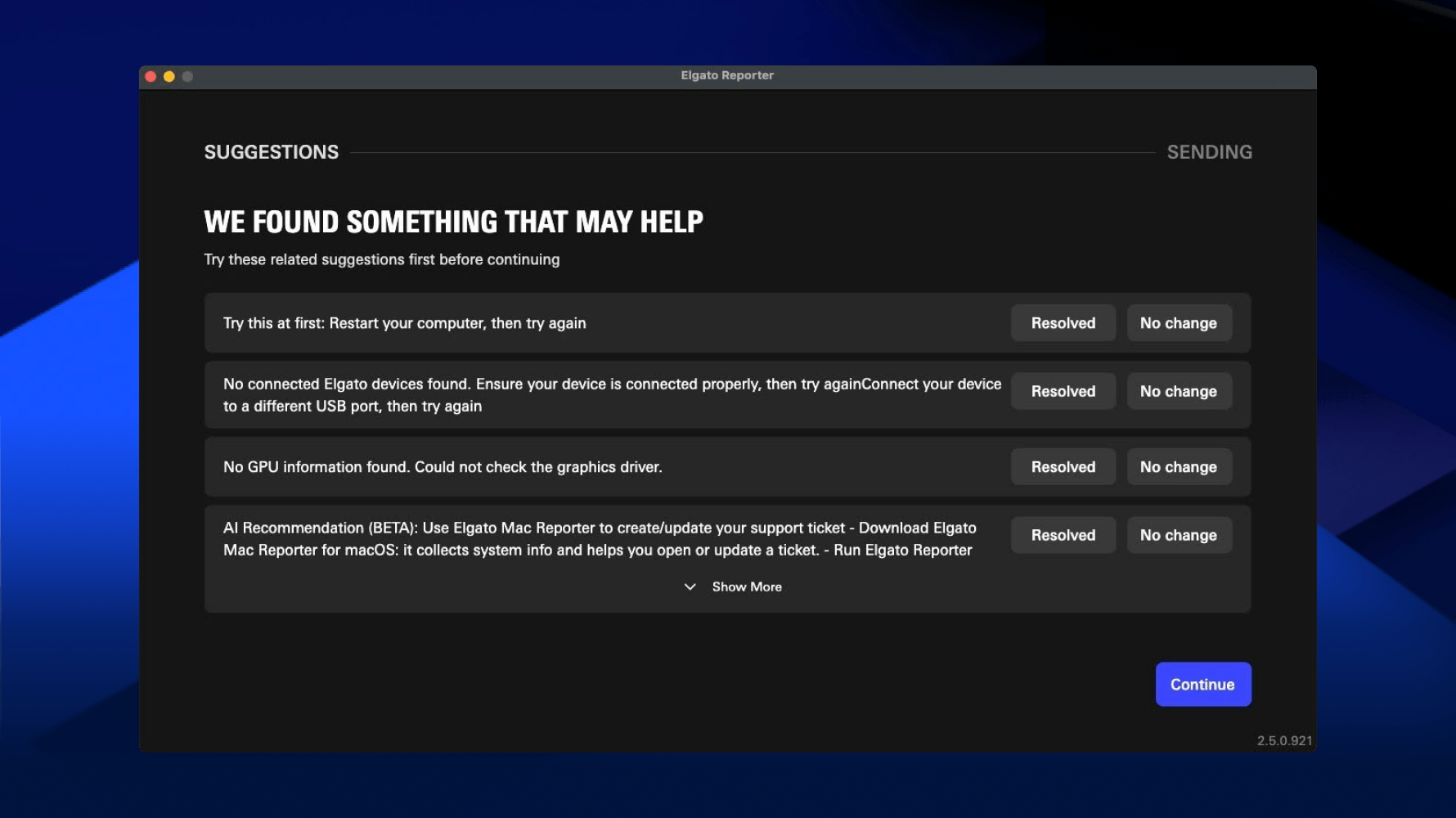 Intelligent automated troubleshooting & suggestions