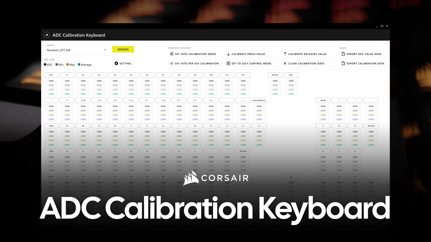 ADC Calibration Keyboard